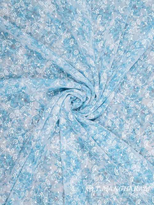 Multicolor Georgette Fabric - EB6762