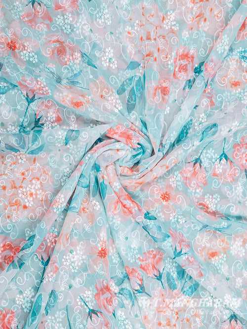 Multicolor Georgette Fabric - EB6759