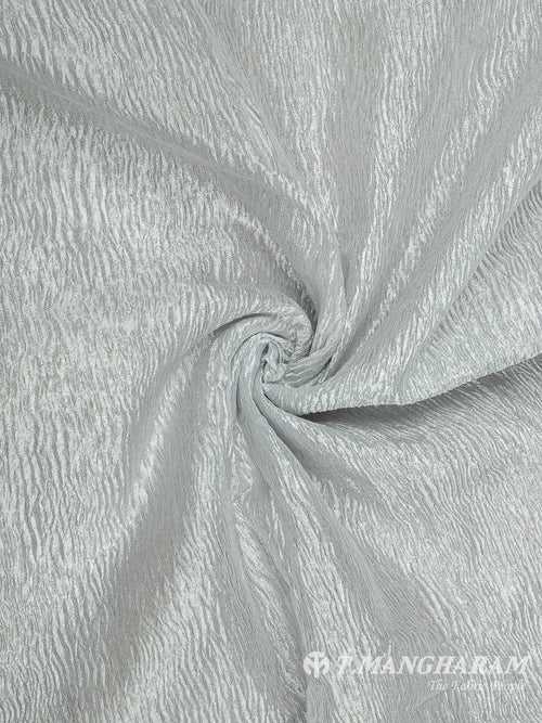 Grey Semi Banaras Fabric - EB6793