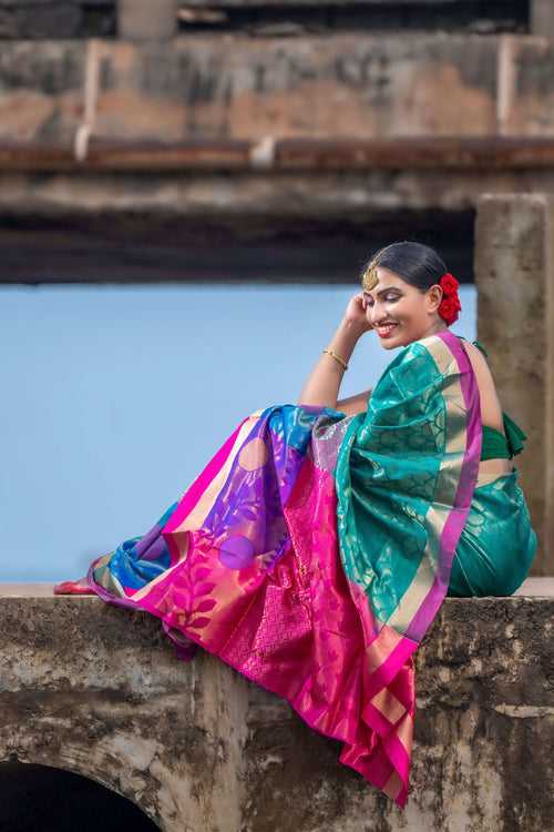Vasishta - Handwoven Silk Saree
