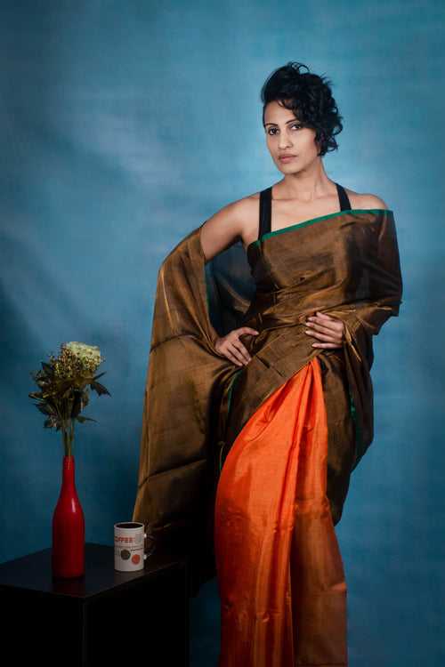 Santera - Handwoven Tissue Silk Saree