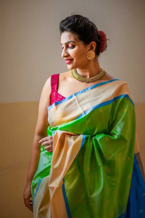 RagaSudha - Handwoven Uppada Silk Saree