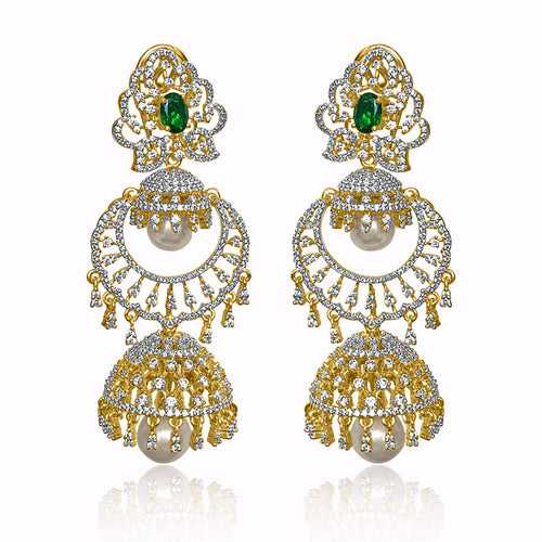 Charming Fusion - Exquisite Jhumka Earrings for 3+ Styles