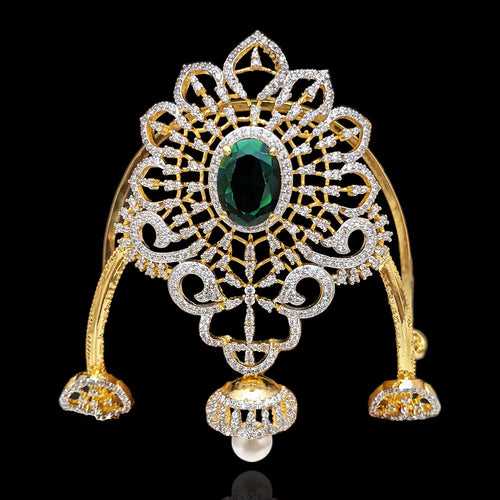 Garden-Inspired Intricate Diamond Look Vanki Armlet Design