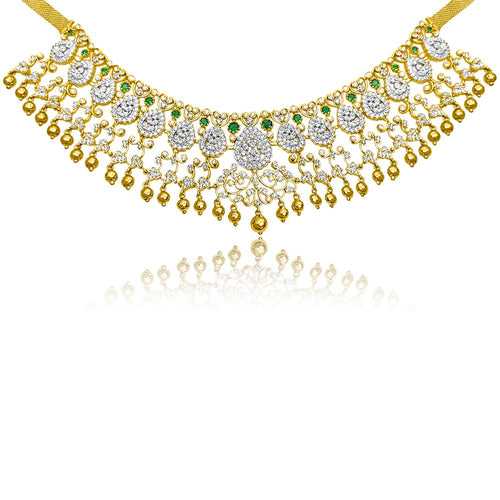 Golden Elegance - Short Haram Necklace