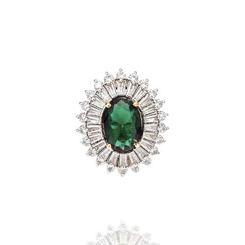Jeweled Oasis - An Emerald Cocktail Ring Design