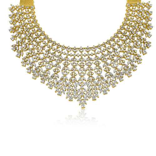 Shimmering Rainfall - The Diamond Look Haram Necklace