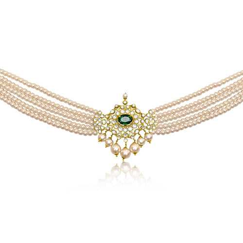 Whisper of Grace Choker - Emerald Choker Necklace Design