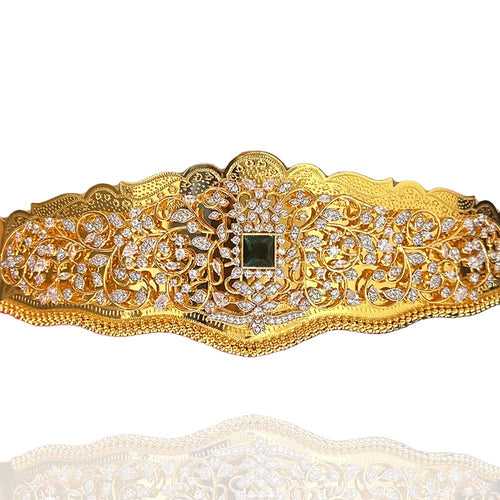 Kid’s Gold Plated Vaddanam Models with CZ Diamond Stones