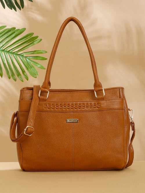 Women Mango Texture Leather Handheld Bag