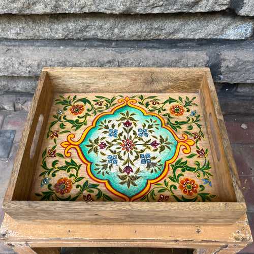 Hand Painted Wooden Tray