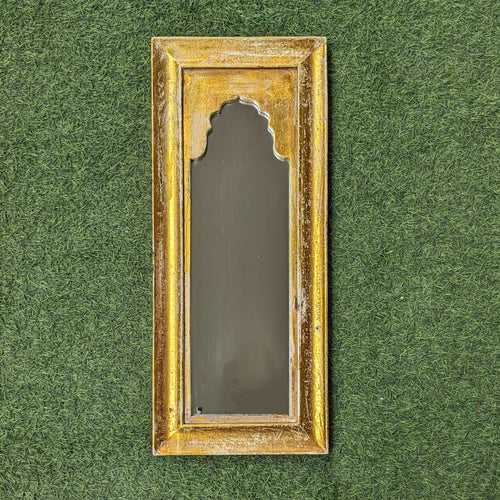 Distressed Gold Jharokha Mirror