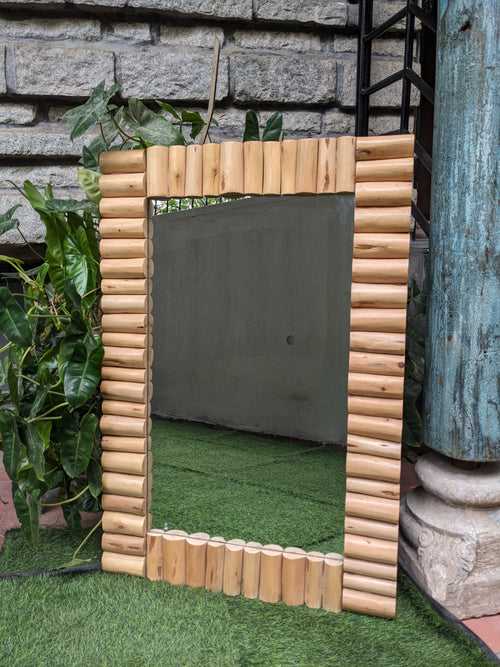Bamboo Framed Mirror