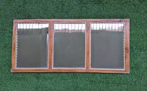 Wooden frame with mirror (three-in-one)