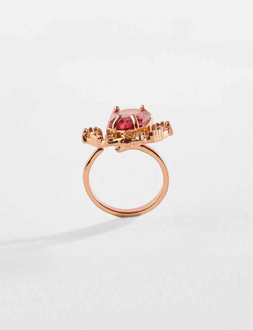 The Faena Gemstone Ring in Vintage Rose