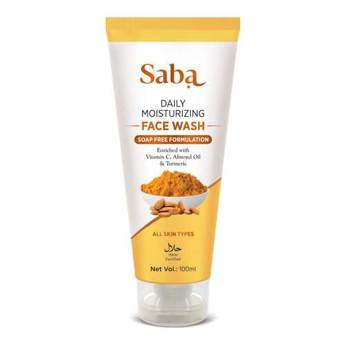 Saba Natural Turmeric & Almond Daily Moisturizing Soap Free Facewash