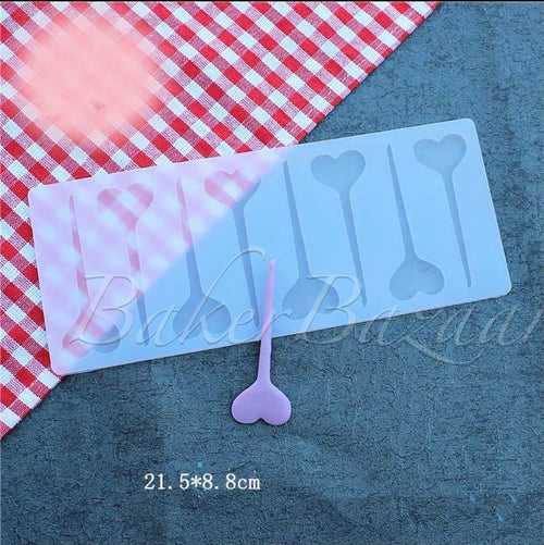 Silicone Garnishing Sheet,Garnishing Mould Heart Candy Style 30