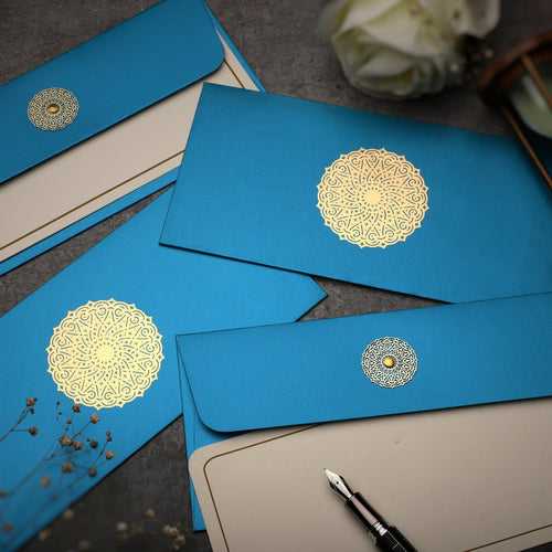 Envelopes Goldfoil Set of Four - Flower