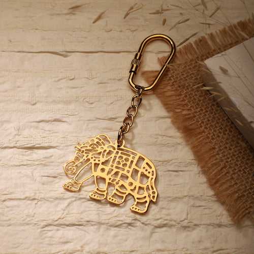 Keychain Elephant - Goldplated