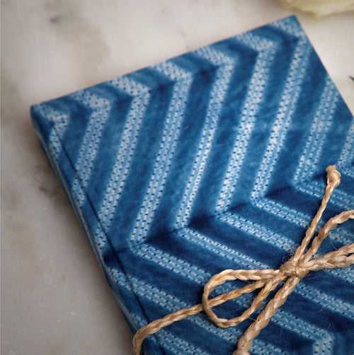 Journal Indigo Shibori - Diagonal