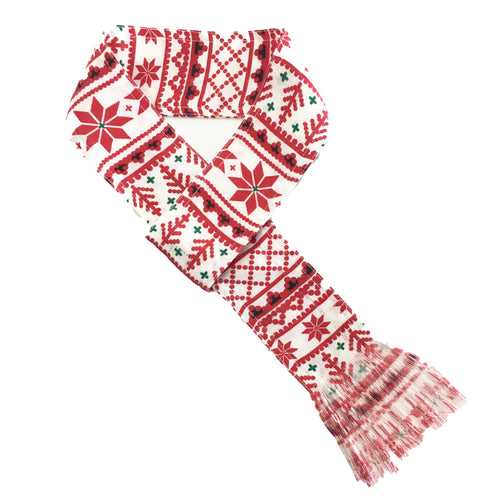 White Christmas Scarf