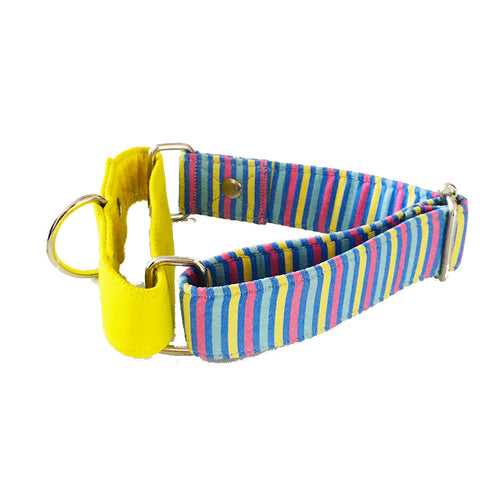 Multicolor Stripe Martingale Collar LARGE