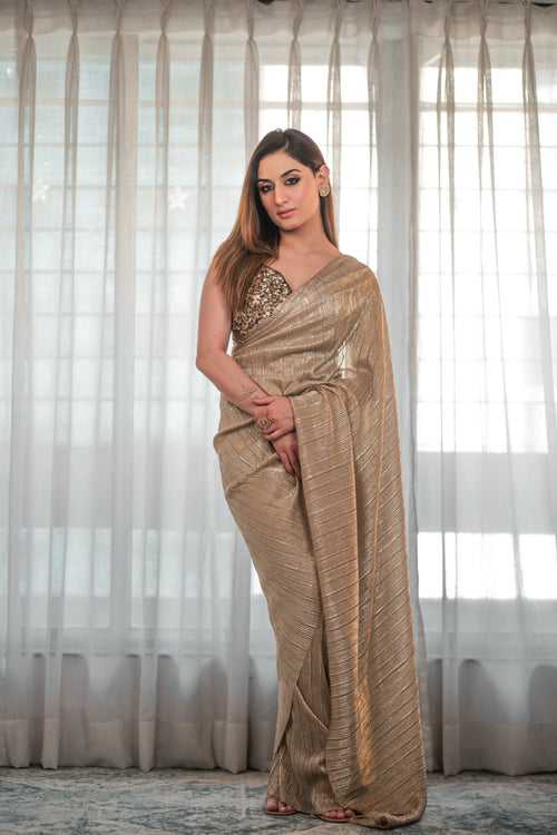 Metallic Designer Saree