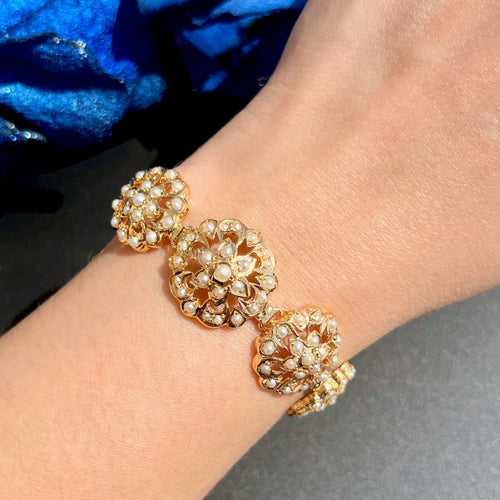 Stackable Pearl Bracelet | Gold Plated 925 Silver BG 078