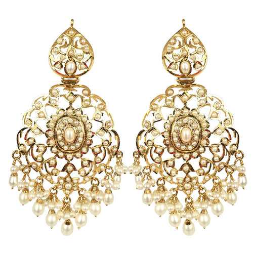 Pearl Drop Earrings | Freshwater Pearl Jewelry | Gold Plated Silver ER 052