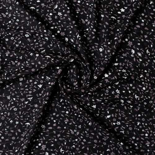 Rayon Printed Fabric (Black)