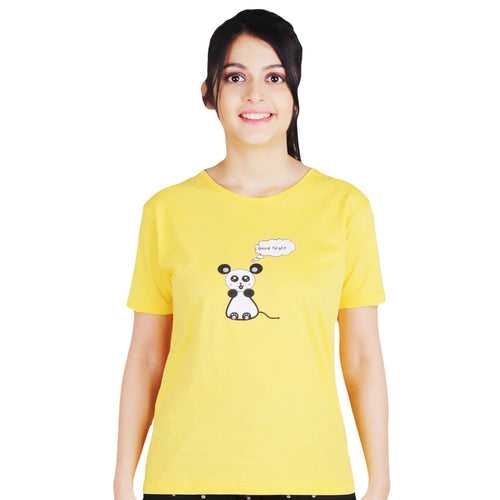 Yellow Printed T-shirt