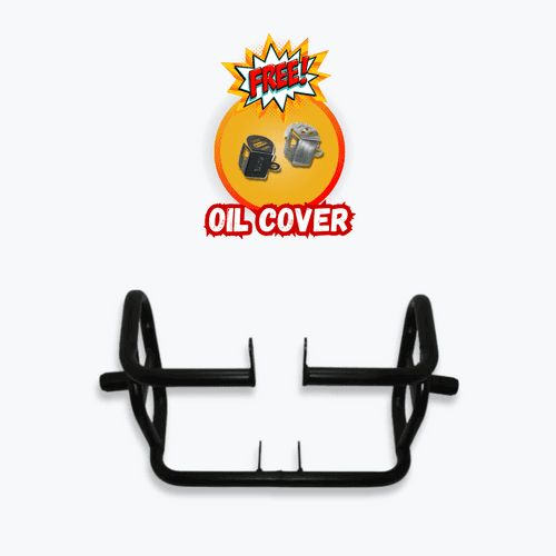 BOGO OFFER - Cross Crash Guard with Delrin Sliders(Round) leg guard/Crash Guard for Royal Enfield Hunter 350,Reborn, Meteor 350,Standard 350 2024 Model (Copy)