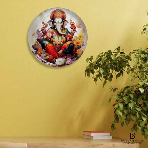 Ganesha Luminance Wall Plate (12 Inch)