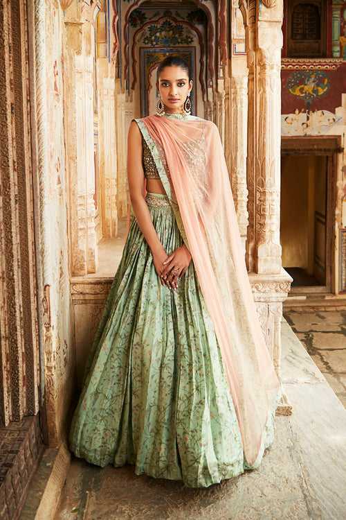 The Jade Lehenga