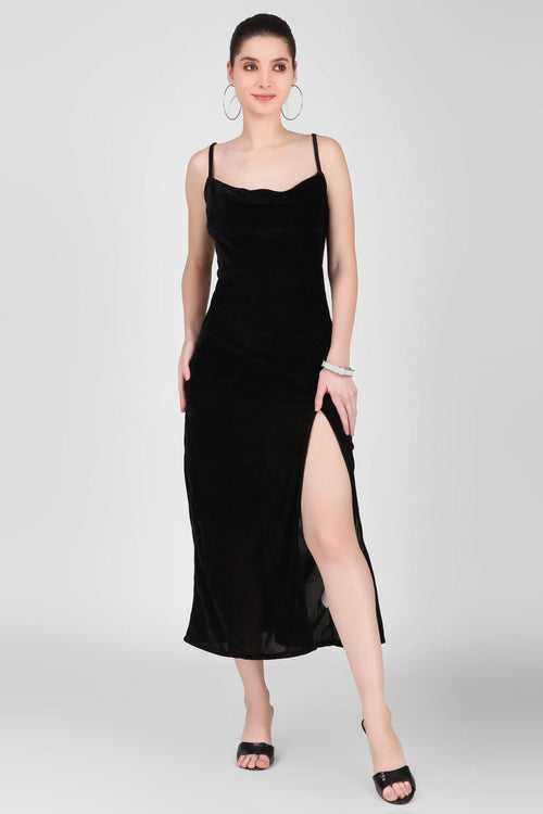 Velvet Dress - Black