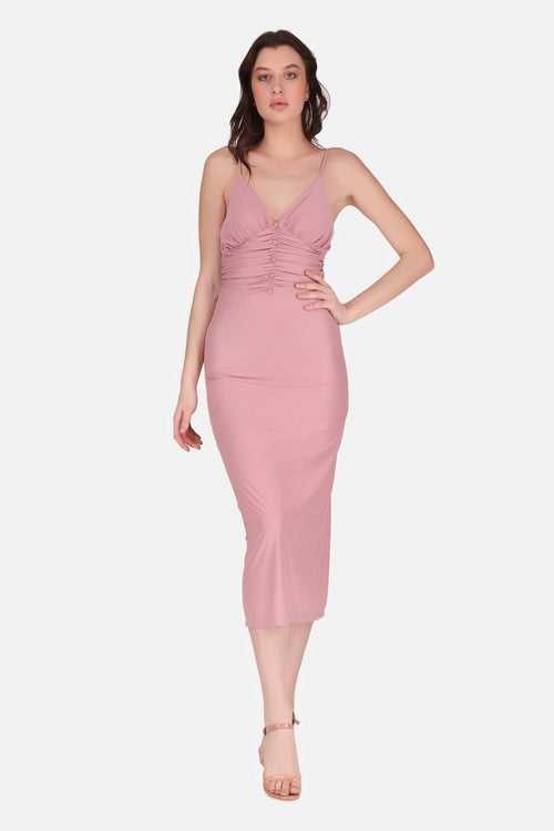 Baby Pink Cocktail Bodycon Dress