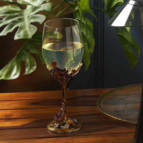 The Artment Emeraldware 350 ML Wine Glass | Transparent | 1 Pc