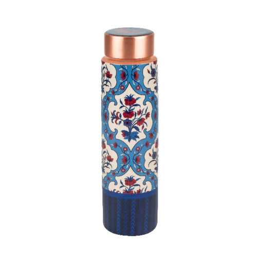 LaCoppera Copper Slanty Texture Perrsion Beauty 950 ML Water Bottle | 1 Pc