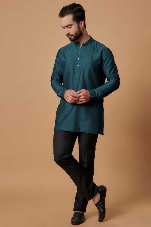 Pintucked Shirt Kurta - Tanish