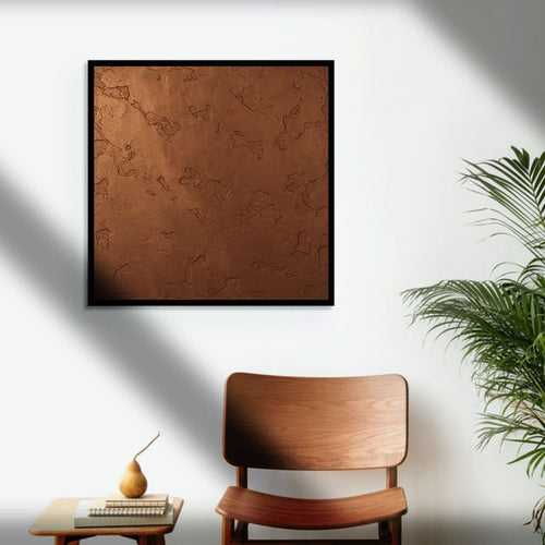 Copper Moon Craters Metal Wall Art | Artistry Collection