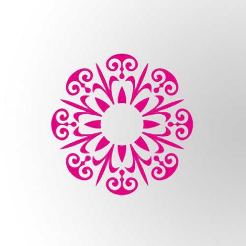 Flower Pattern Mandala Design | DIY Reusable Wall Painting Stencil
