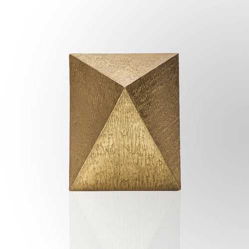 Gold Prism Stool (Brass Finish)