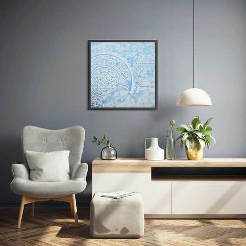 Blue White Montagio Wall Art | Artistry Collection