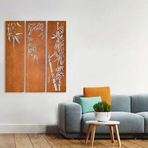 Rustic Bamboo Wall Art