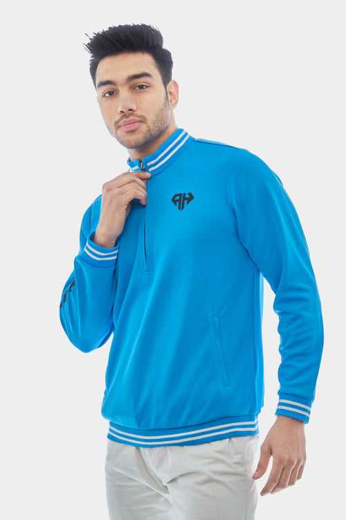 AH Pro Blue High Neck Polo Jacket