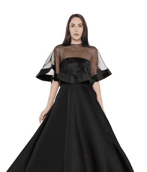 Organza Cape Overlay