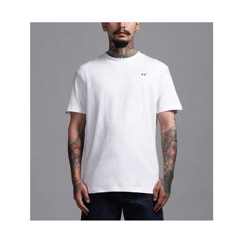 SuperHUEMN Striped Fitted T-shirt (White)