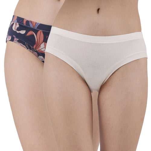 Mid Rise Seamless Cotton Panty-2CK-33