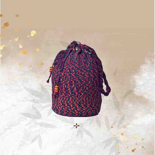 Mauve Multi Tassel Potli