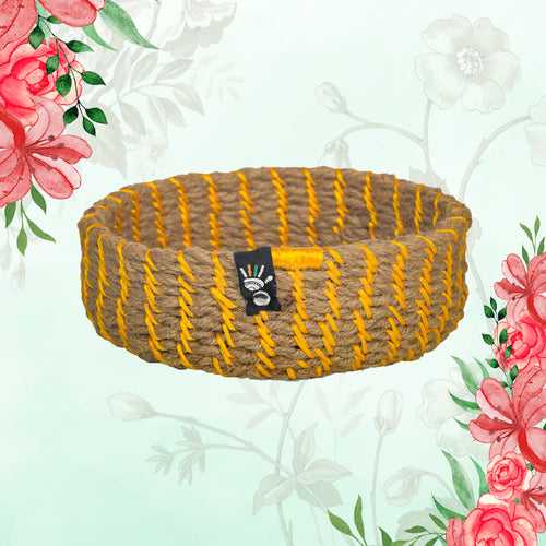 Mustard Jute Basket